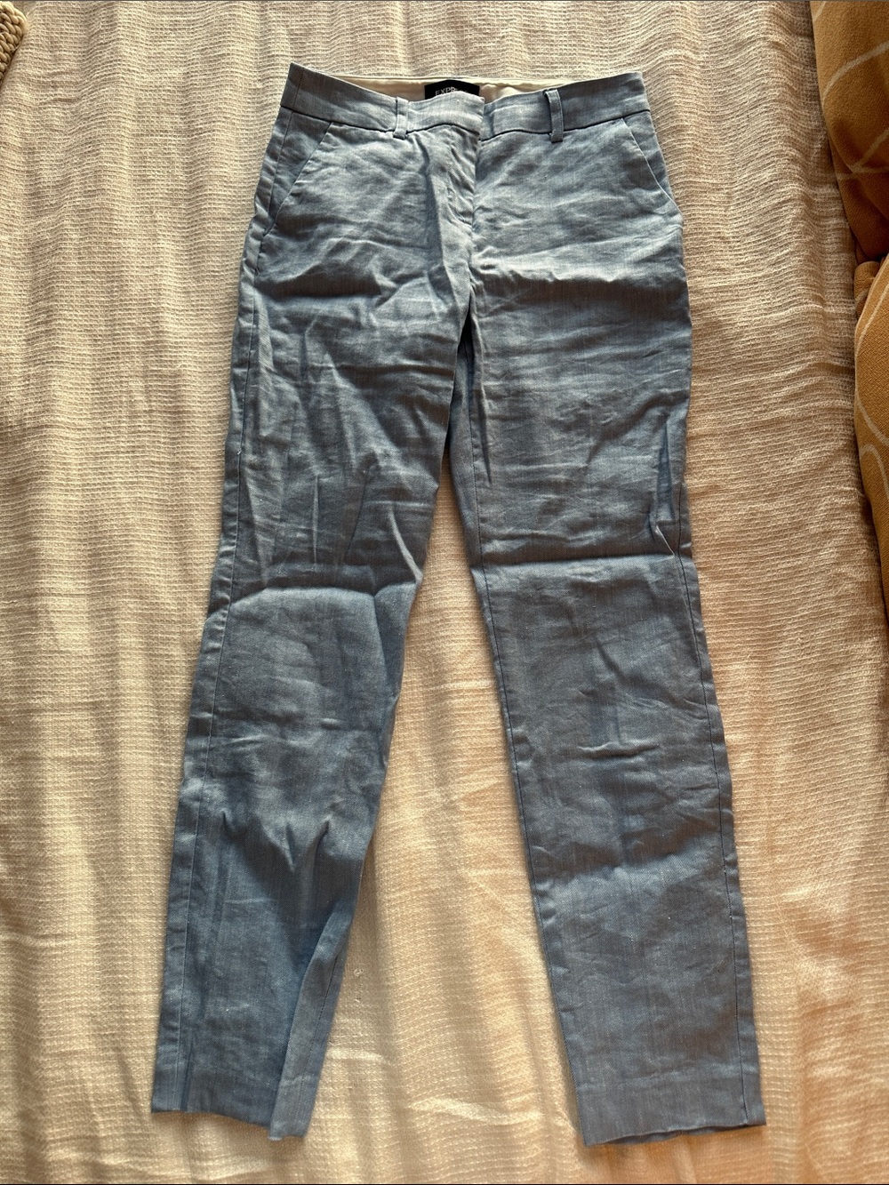 Express Women's Slim Trousers in Light Blue
